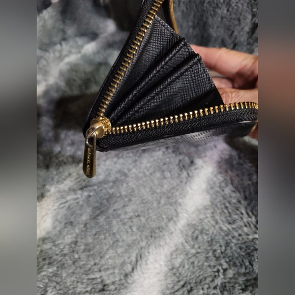 Michael Kors Black Shiny Wallet - Picture 9 of 11